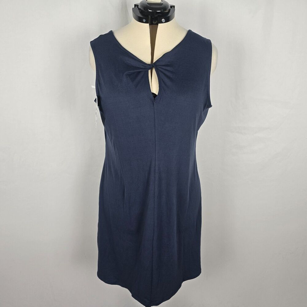 Market & Spruce Dress Women's XL Indigo Alison Twist Back Tank Mini NWT